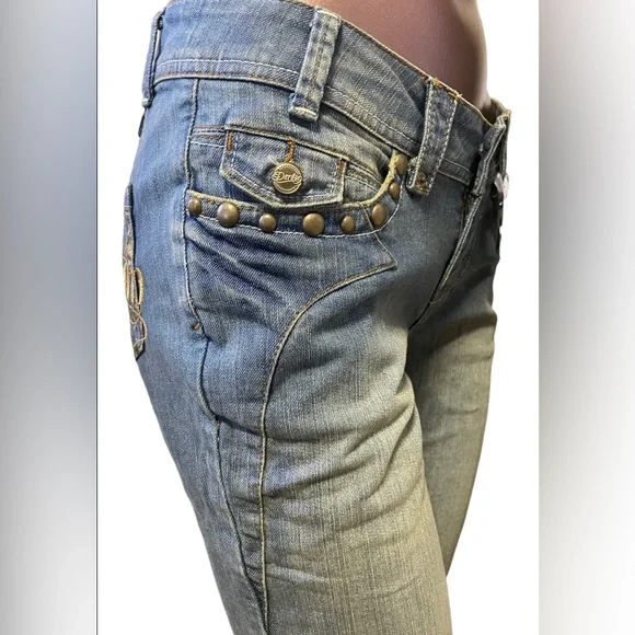 Rare Y2K Deréon Denim Capris - Picture 6 of 10